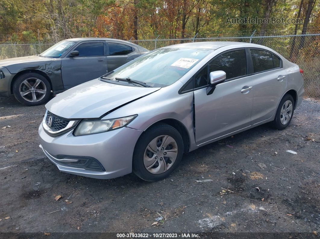 2014 Honda Civic Lx Silver vin: 19XFB2F55EE073480