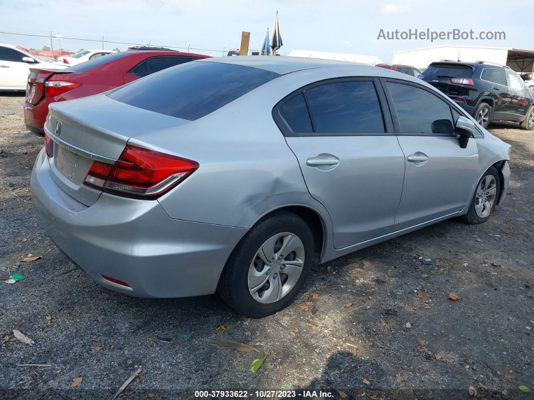 2014 Honda Civic Lx Silver vin: 19XFB2F55EE073480