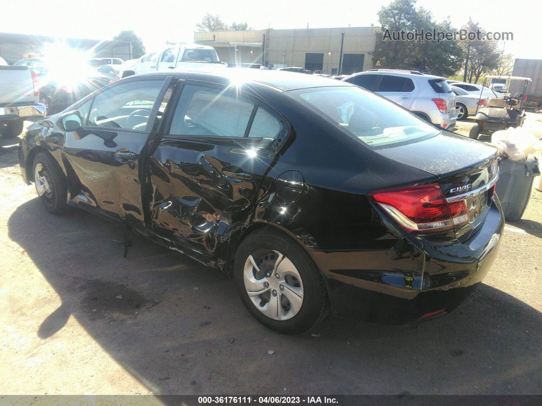 2014 Honda Civic Sedan Lx Black vin: 19XFB2F55EE201443