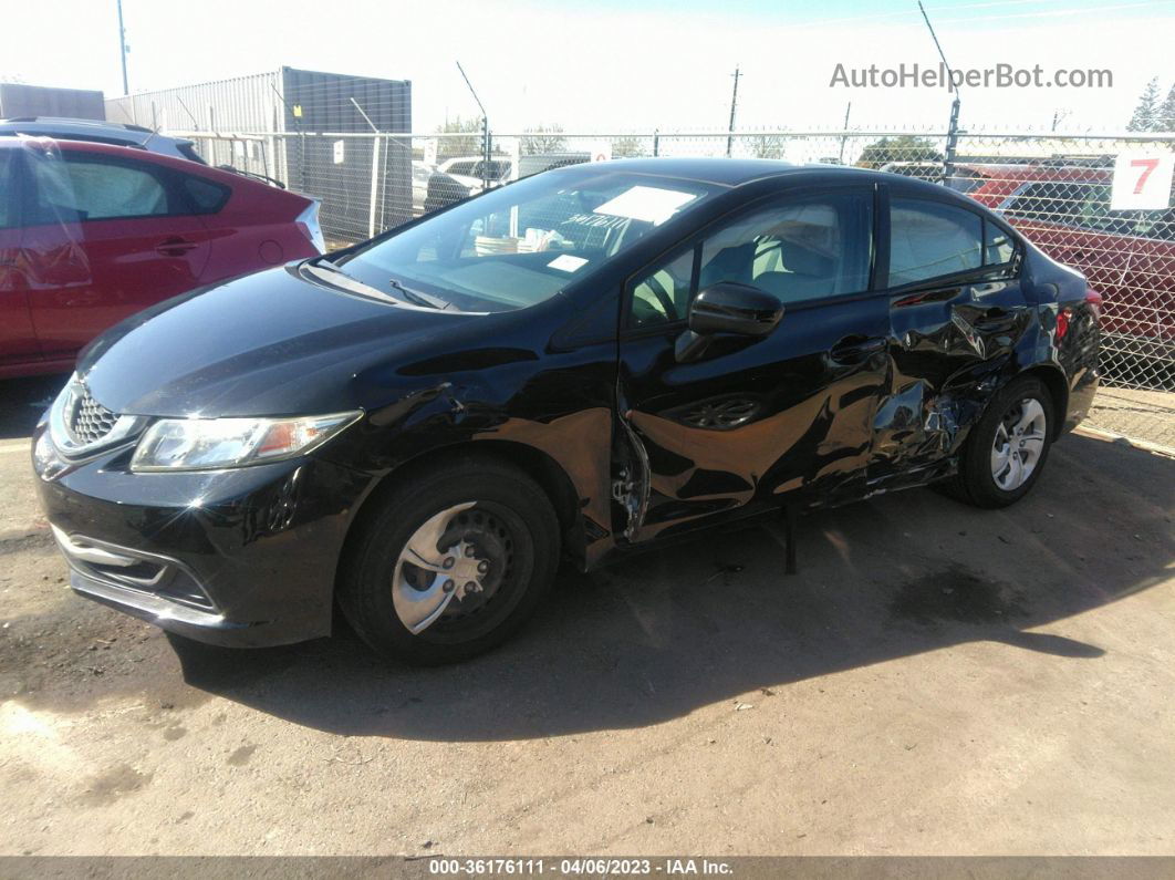 2014 Honda Civic Sedan Lx Black vin: 19XFB2F55EE201443