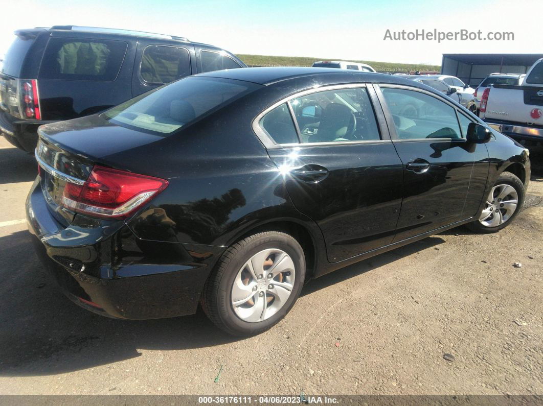 2014 Honda Civic Sedan Lx Black vin: 19XFB2F55EE201443