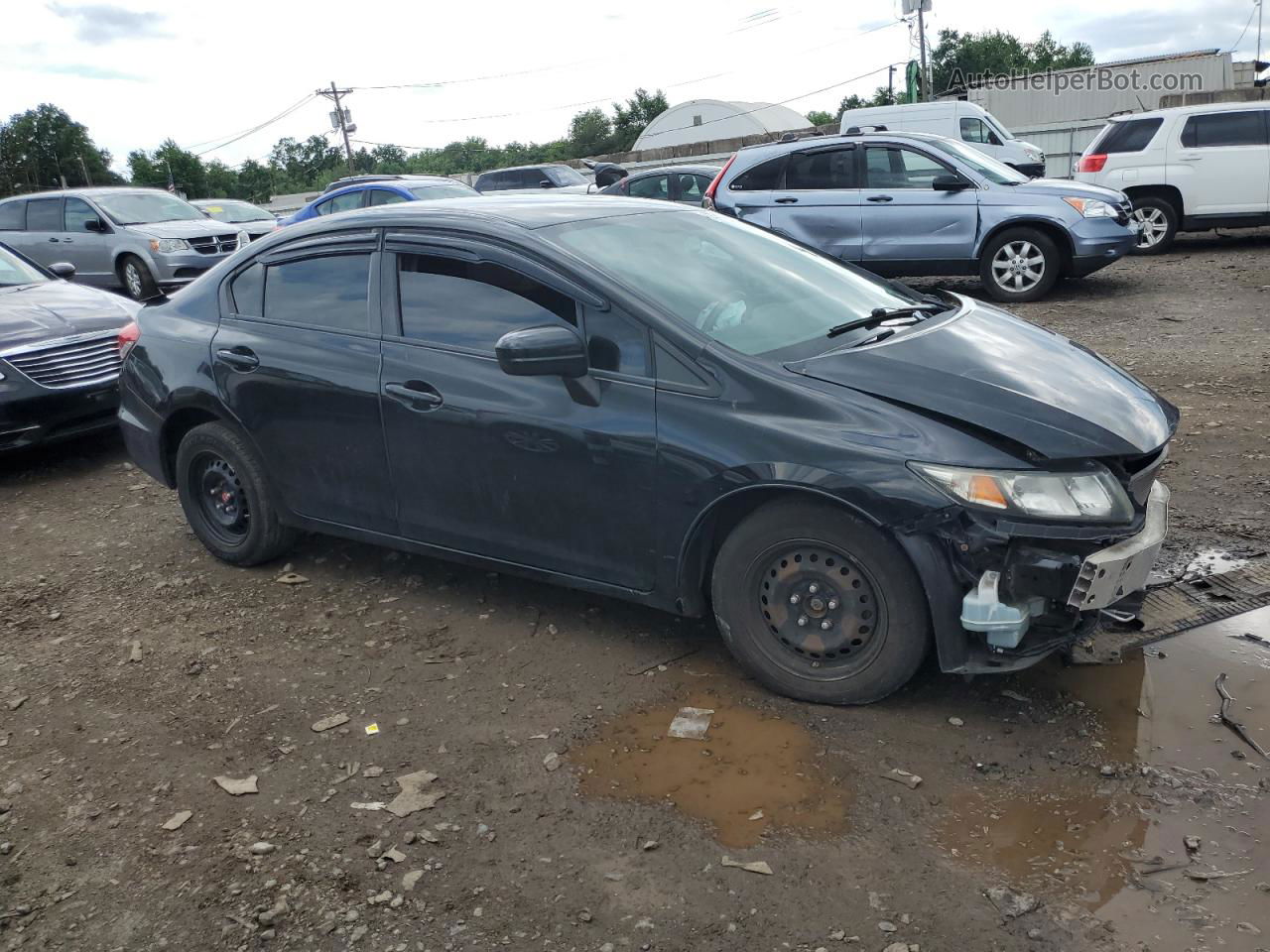 2014 Honda Civic Lx Black vin: 19XFB2F55EE216489