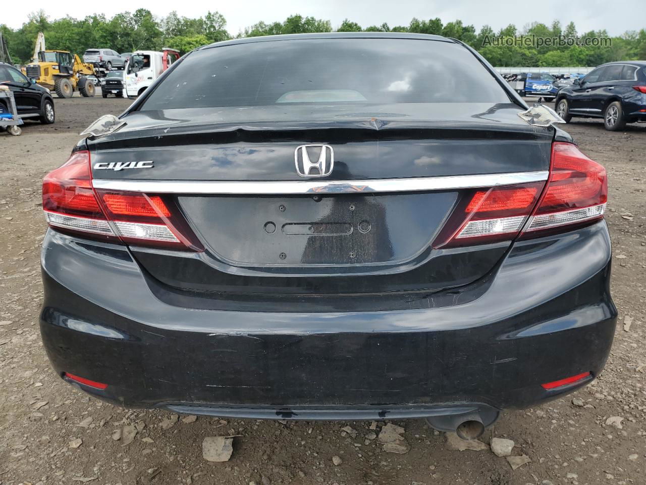 2014 Honda Civic Lx Black vin: 19XFB2F55EE216489