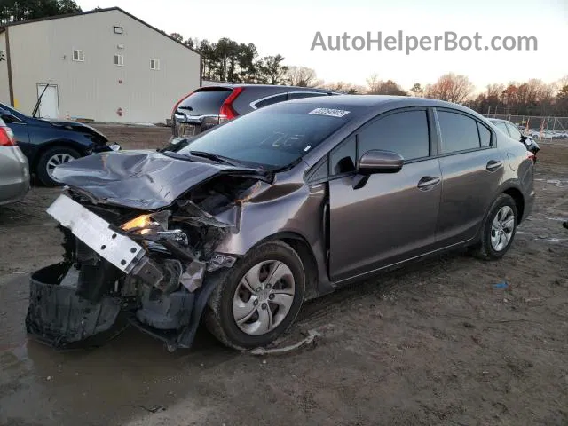 2015 Honda Civic Lx Gray vin: 19XFB2F55FE019761