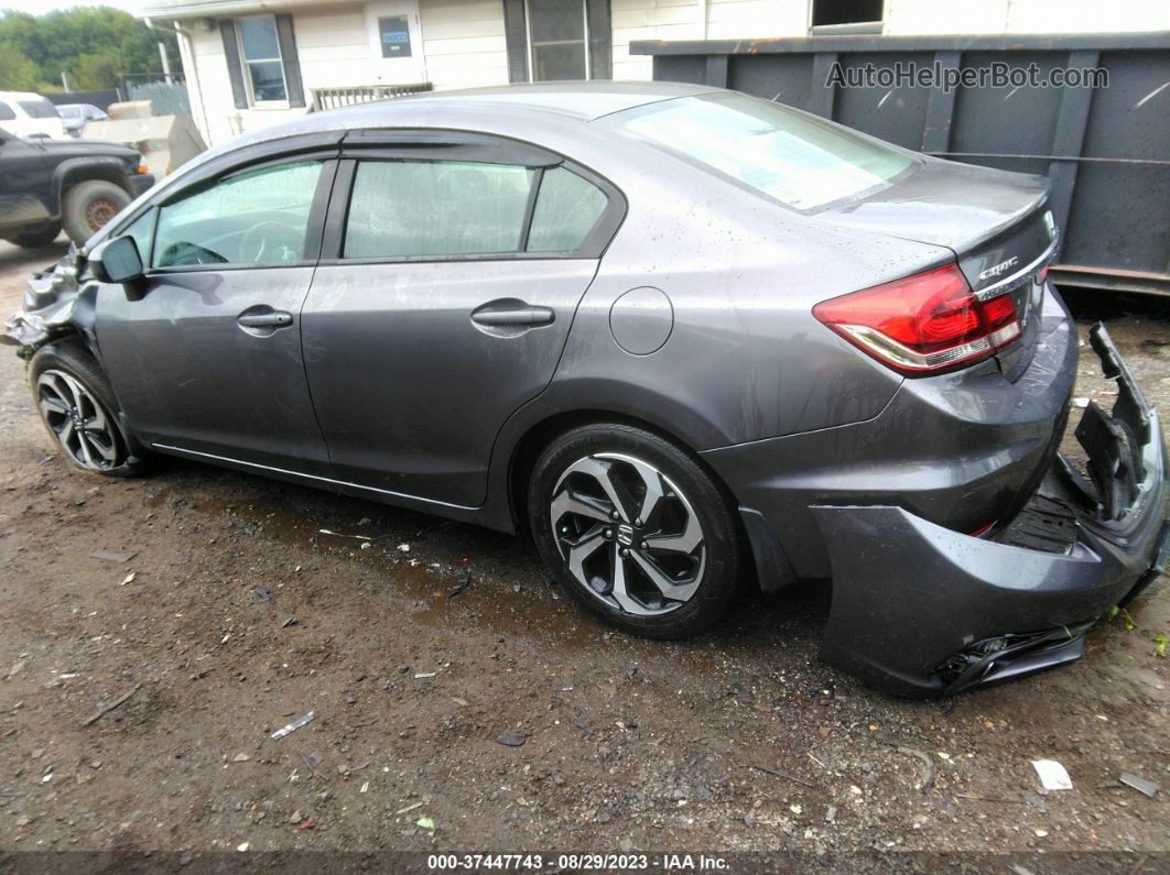 2015 Honda Civic Lx Gray vin: 19XFB2F55FE025446