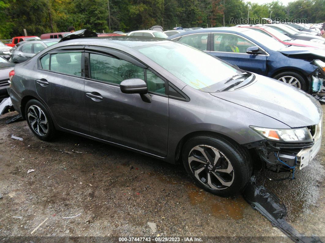 2015 Honda Civic Lx Gray vin: 19XFB2F55FE025446