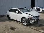 2015 Honda Civic Lx White vin: 19XFB2F55FE037399