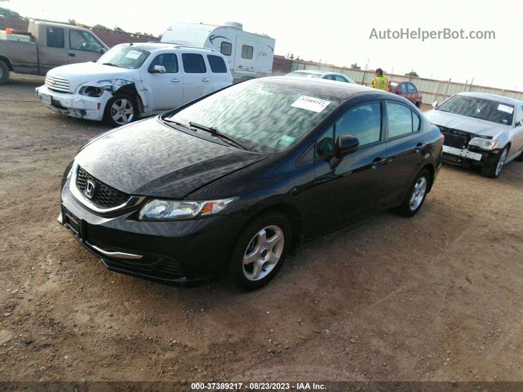 2015 Honda Civic Sedan Lx Black vin: 19XFB2F55FE077546