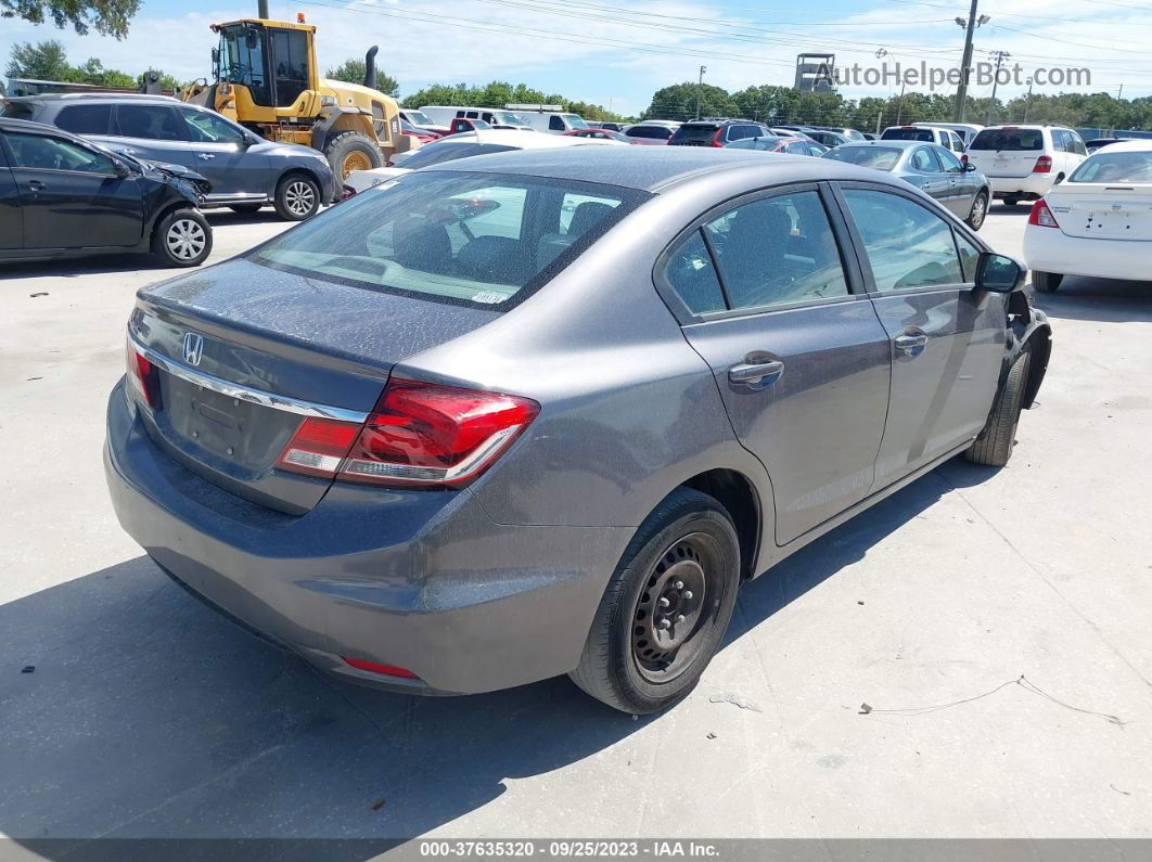 2015 Honda Civic Sedan Lx Gray vin: 19XFB2F55FE077675