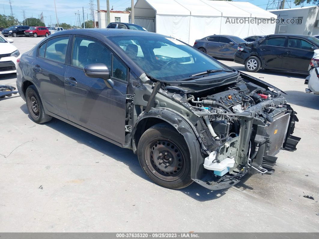 2015 Honda Civic Sedan Lx Gray vin: 19XFB2F55FE077675