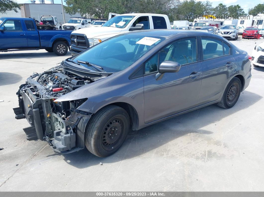 2015 Honda Civic Sedan Lx Gray vin: 19XFB2F55FE077675