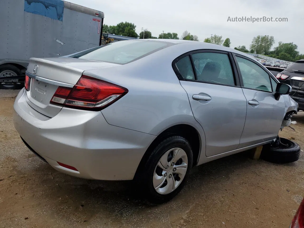 2015 Honda Civic Lx Серебряный vin: 19XFB2F55FE083959