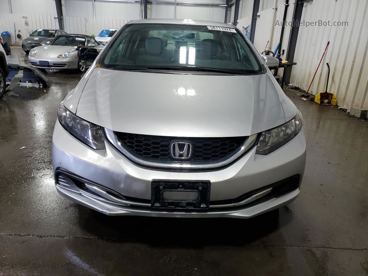 2015 Honda Civic Lx Silver vin: 19XFB2F55FE084920