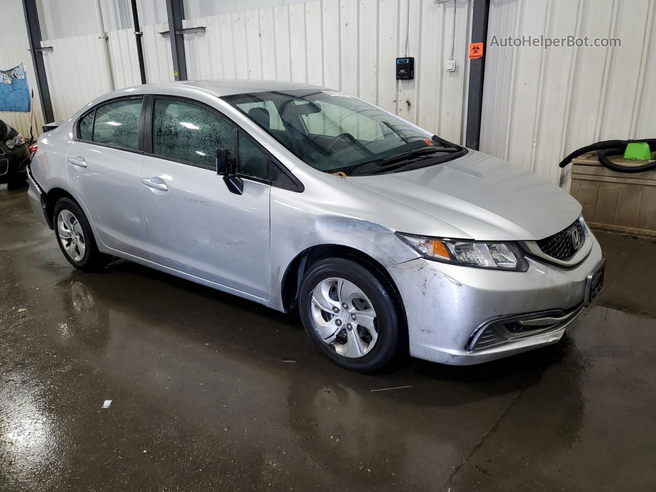 2015 Honda Civic Lx Silver vin: 19XFB2F55FE084920