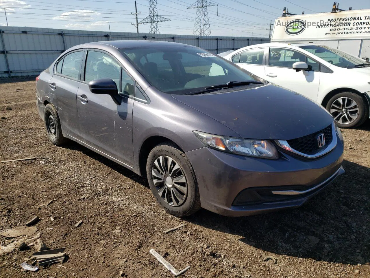 2015 Honda Civic Lx Gray vin: 19XFB2F55FE085517