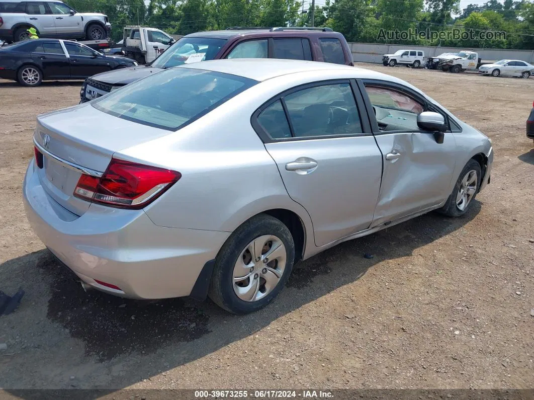 2015 Honda Civic Lx Silver vin: 19XFB2F55FE103126