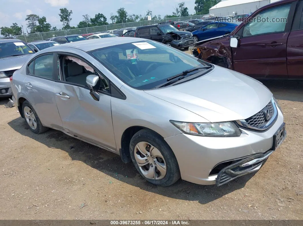 2015 Honda Civic Lx Silver vin: 19XFB2F55FE103126