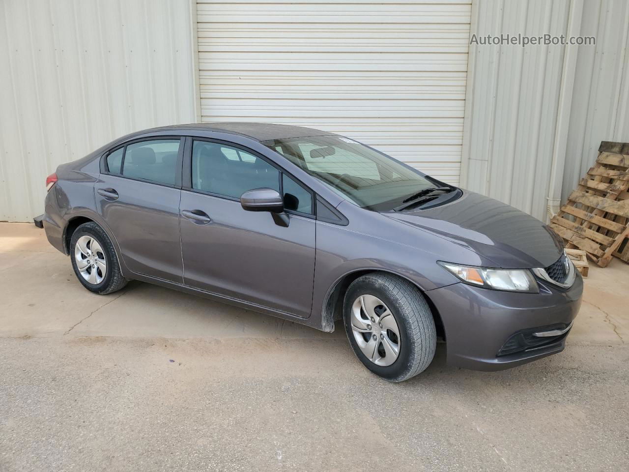 2015 Honda Civic Lx Gray vin: 19XFB2F55FE111579