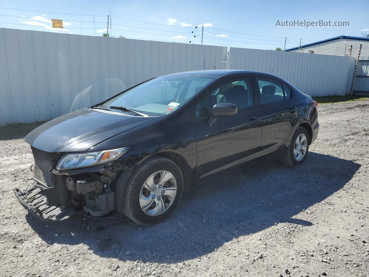 2015 Honda Civic Lx Черный vin: 19XFB2F55FE212072