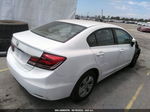 2015 Honda Civic Lx White vin: 19XFB2F55FE218728