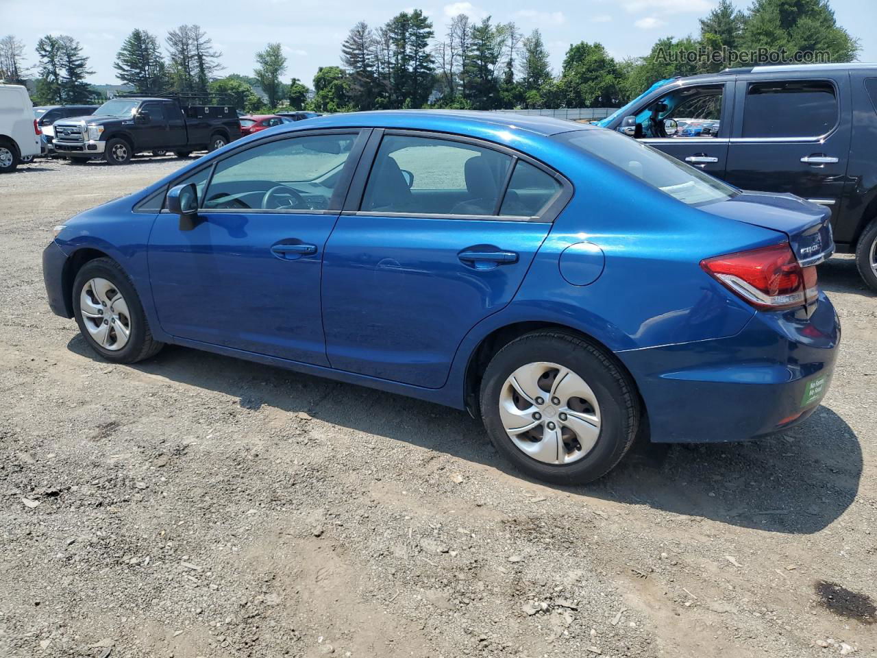 2015 Honda Civic Lx Blue vin: 19XFB2F55FE225453