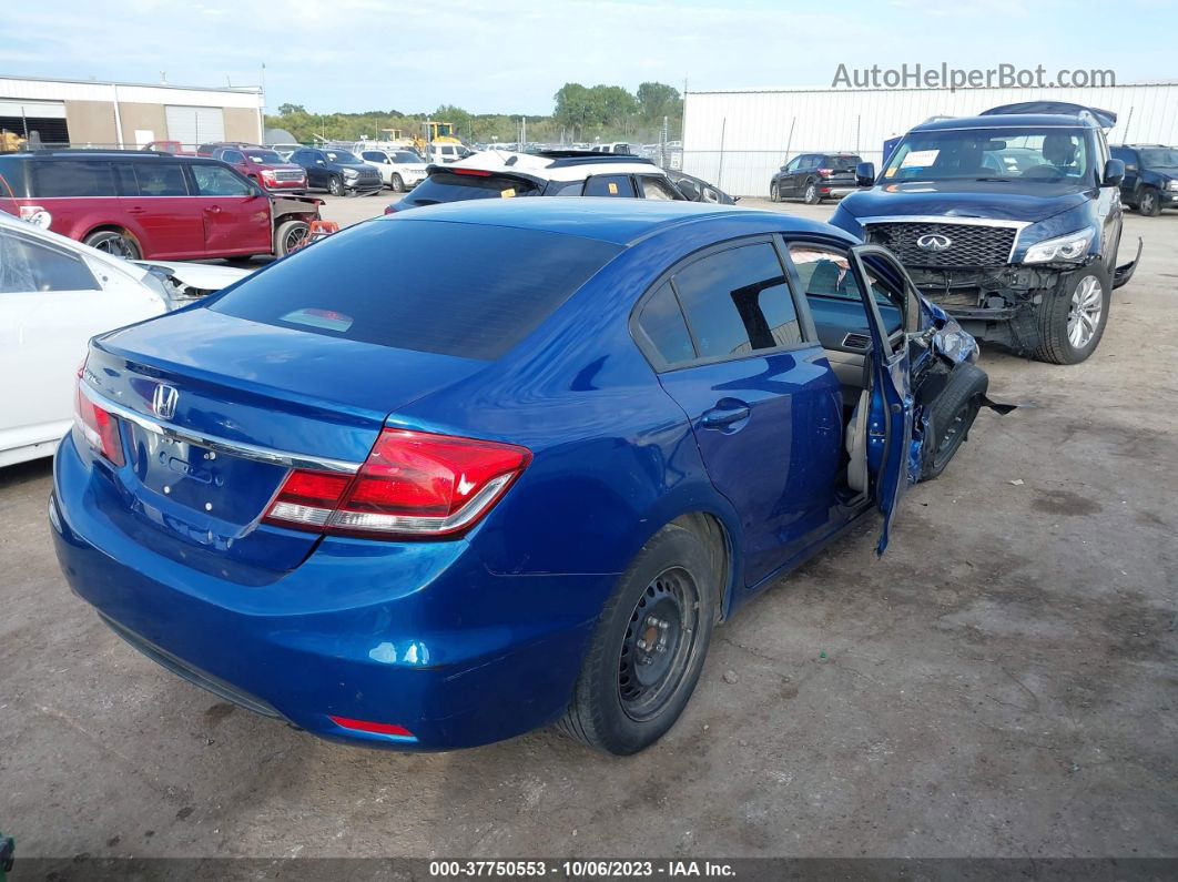 2015 Honda Civic Lx Blue vin: 19XFB2F55FE255794