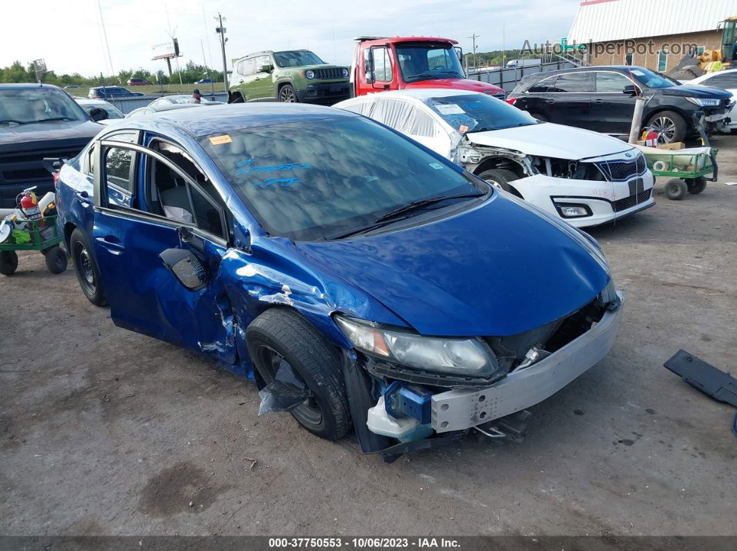 2015 Honda Civic Lx Blue vin: 19XFB2F55FE255794