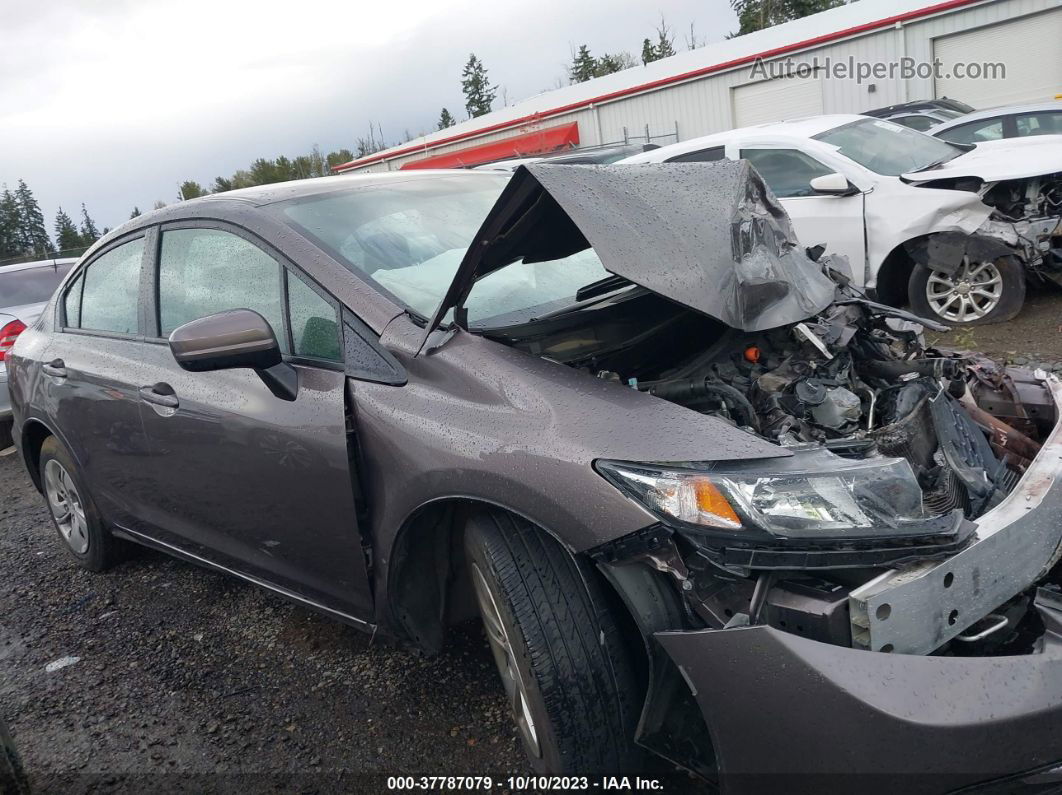 2015 Honda Civic Lx Gray vin: 19XFB2F55FE275057