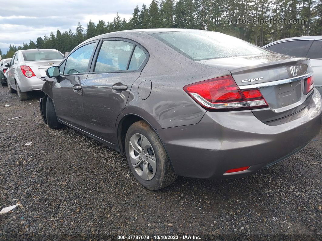 2015 Honda Civic Lx Gray vin: 19XFB2F55FE275057