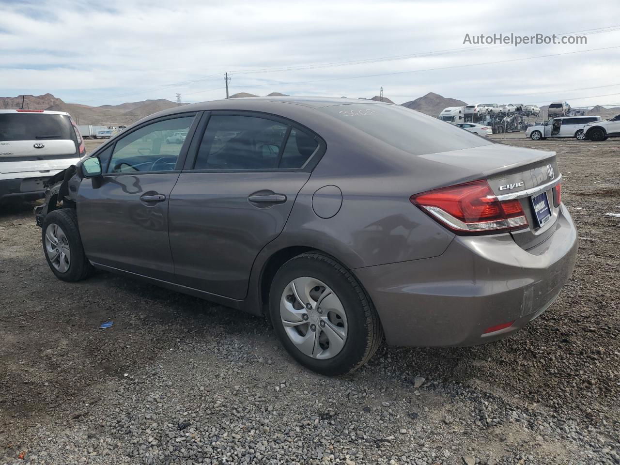 2015 Honda Civic Lx Brown vin: 19XFB2F55FE298211