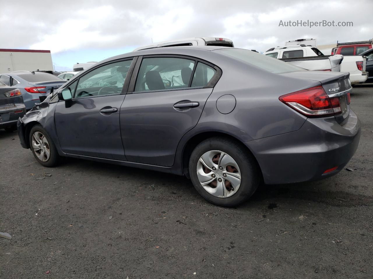 2015 Honda Civic Lx Gray vin: 19XFB2F55FE706657