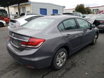 2015 Honda Civic Lx Gray vin: 19XFB2F55FE706657