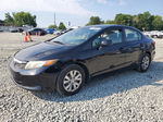 2012 Honda Civic Lx Black vin: 19XFB2F56CE040954