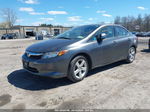 2012 Honda Civic Lx Gray vin: 19XFB2F56CE342597