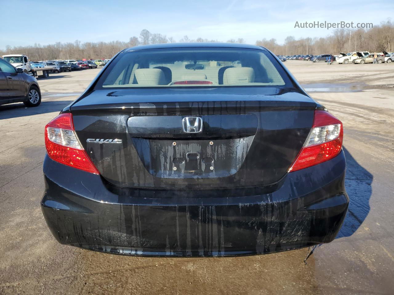 2012 Honda Civic Lx Черный vin: 19XFB2F56CE375020