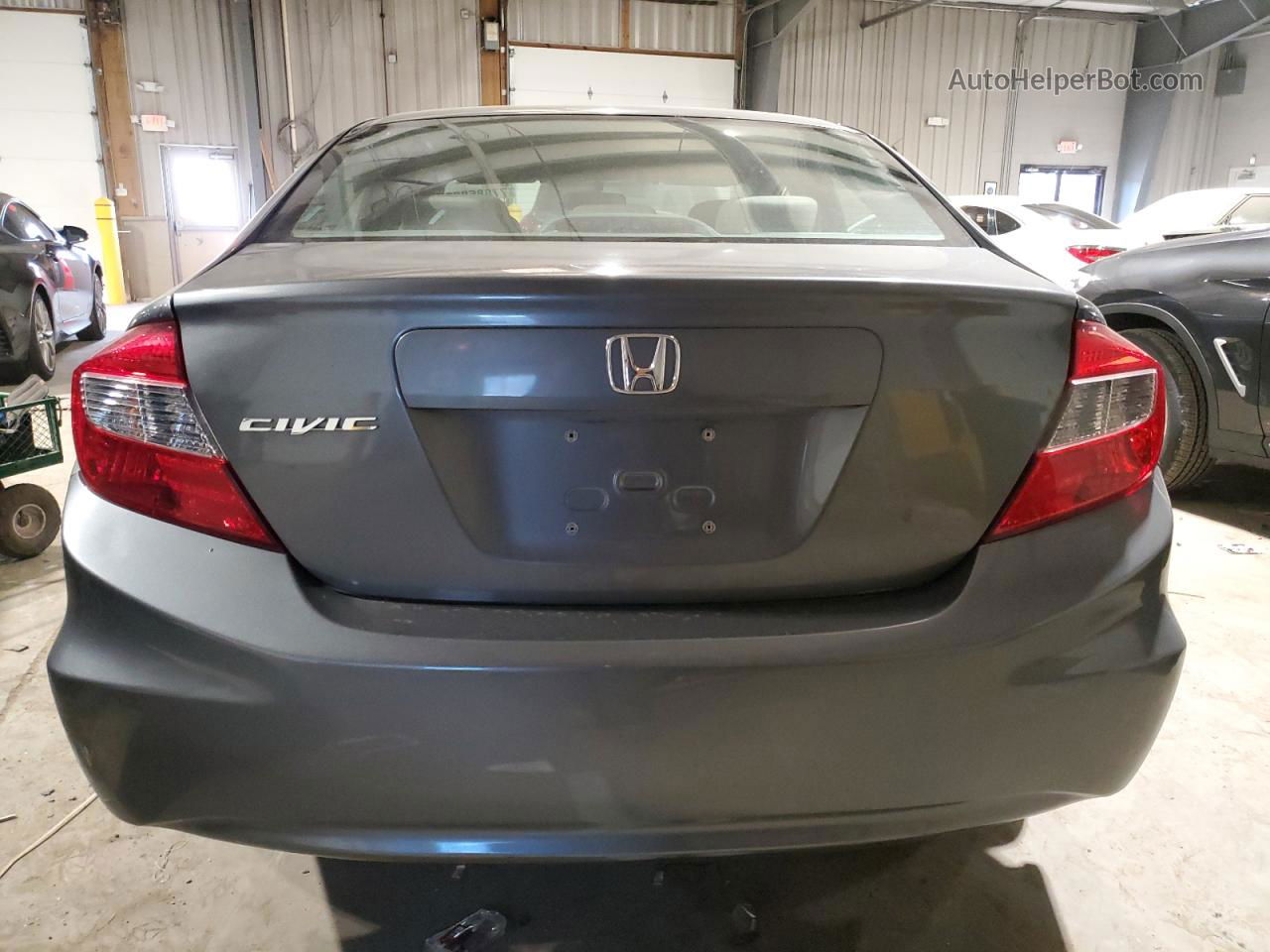 2012 Honda Civic Lx Charcoal vin: 19XFB2F56CE386454