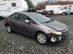 2012 Honda Civic Lx Gray vin: 19XFB2F56CE387751