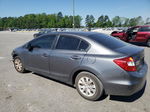 2012 Honda Civic Lx Gray vin: 19XFB2F56CE388043