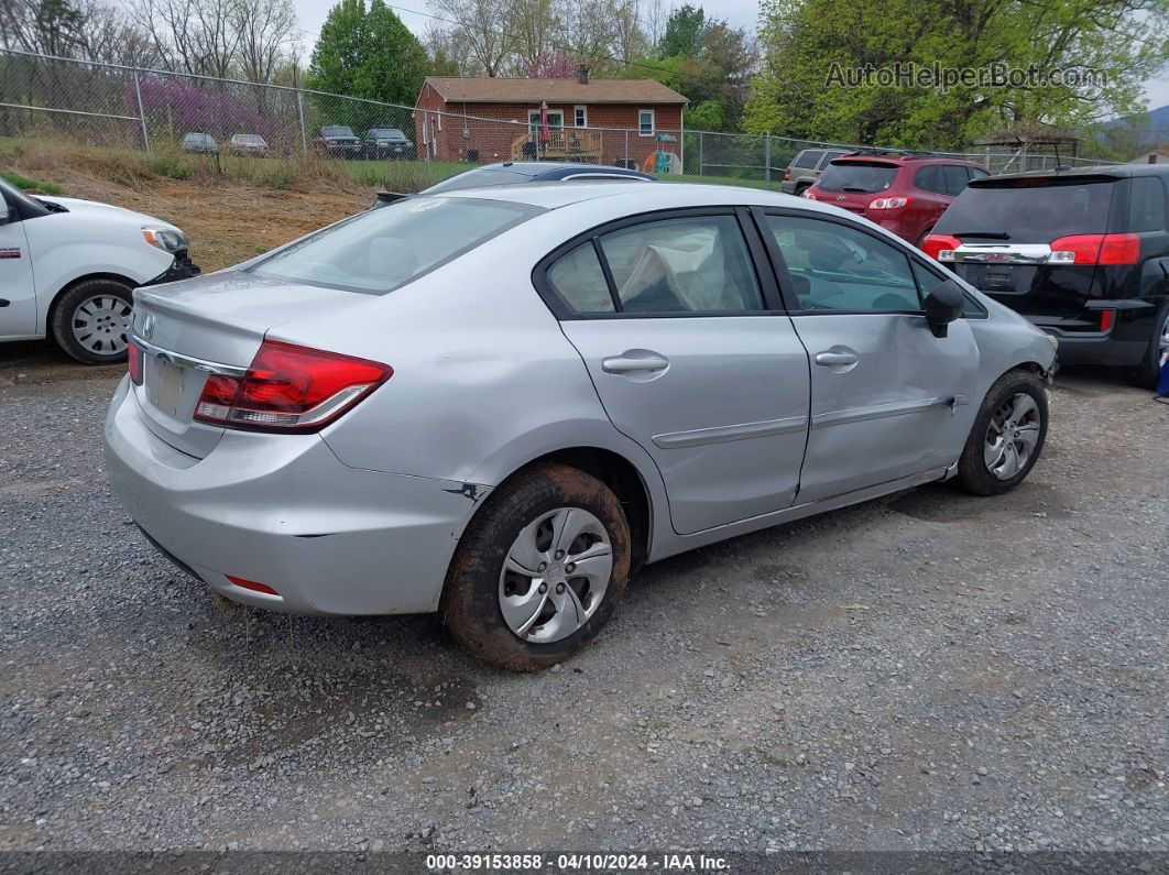 2013 Honda Civic Lx Silver vin: 19XFB2F56DE075818