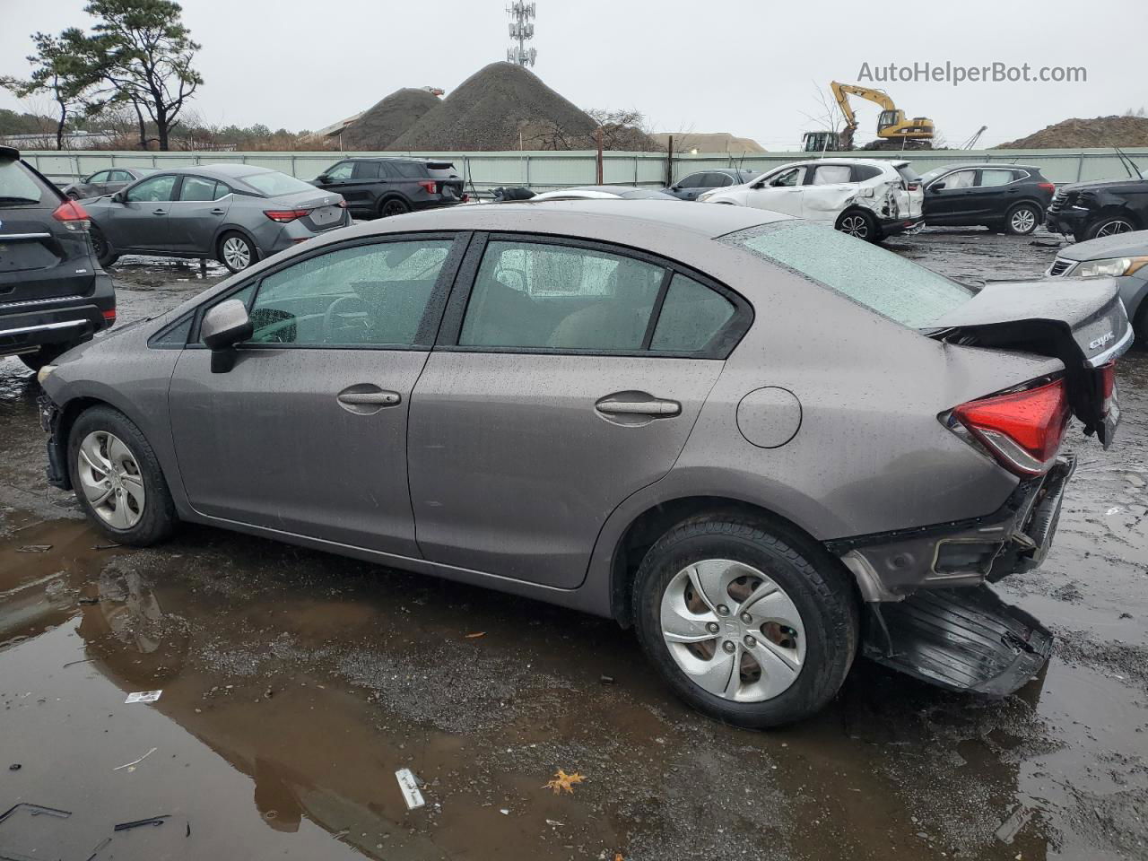 2013 Honda Civic Lx Gray vin: 19XFB2F56DE226947