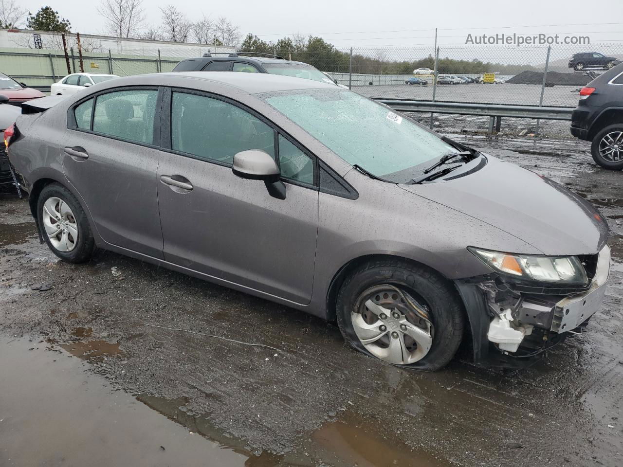 2013 Honda Civic Lx Серый vin: 19XFB2F56DE226947