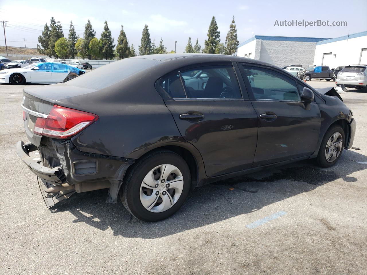 2013 Honda Civic Lx Black vin: 19XFB2F56DE238192