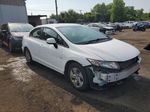 2013 Honda Civic Lx Белый vin: 19XFB2F56DE251721