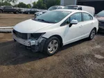 2013 Honda Civic Lx Белый vin: 19XFB2F56DE251721