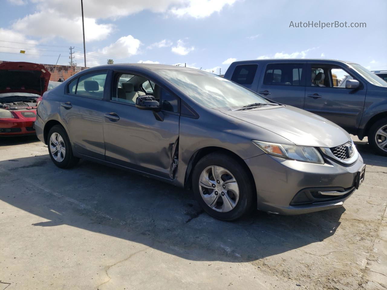 2013 Honda Civic Lx Charcoal vin: 19XFB2F56DE283102