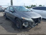 2013 Honda Civic Lx Gray vin: 19XFB2F56DE290549