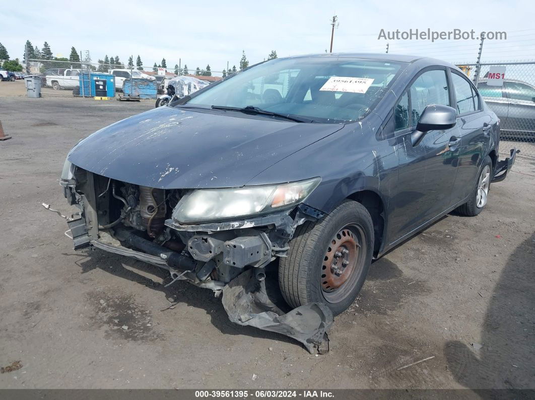 2013 Honda Civic Lx Gray vin: 19XFB2F56DE290549