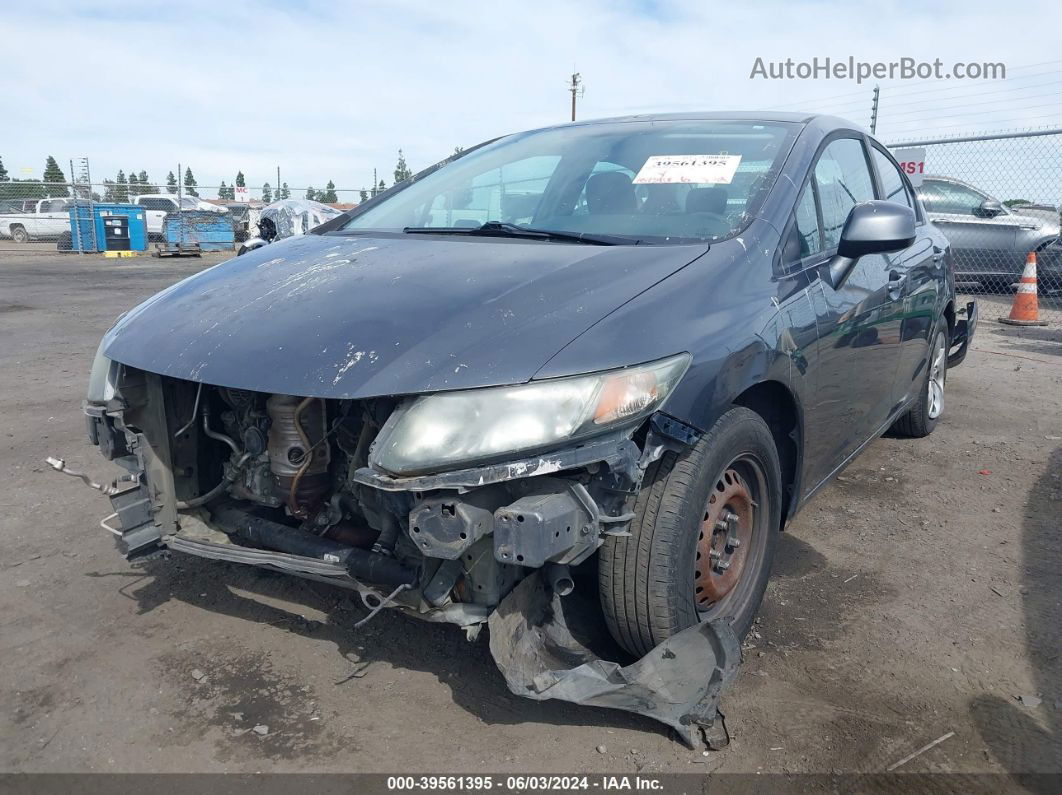 2013 Honda Civic Lx Gray vin: 19XFB2F56DE290549