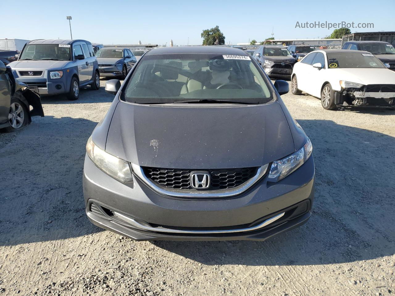 2013 Honda Civic Lx Silver vin: 19XFB2F56DE292771