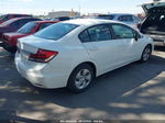 2014 Honda Civic Lx White vin: 19XFB2F56EE027186